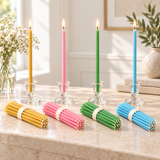 Natural Beeswax Hanukkah Candles