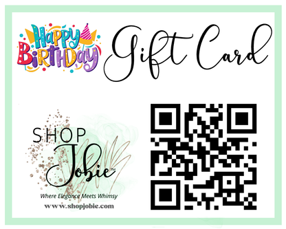 ShopJobie.com GIFT CARDS!