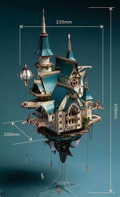 3D Wooden Puzzle DIY Kits - 699pc Fantasy Steam Castle