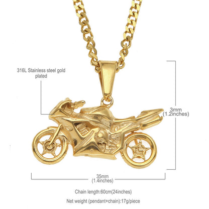 Hip Hop Motorcycle Pendant