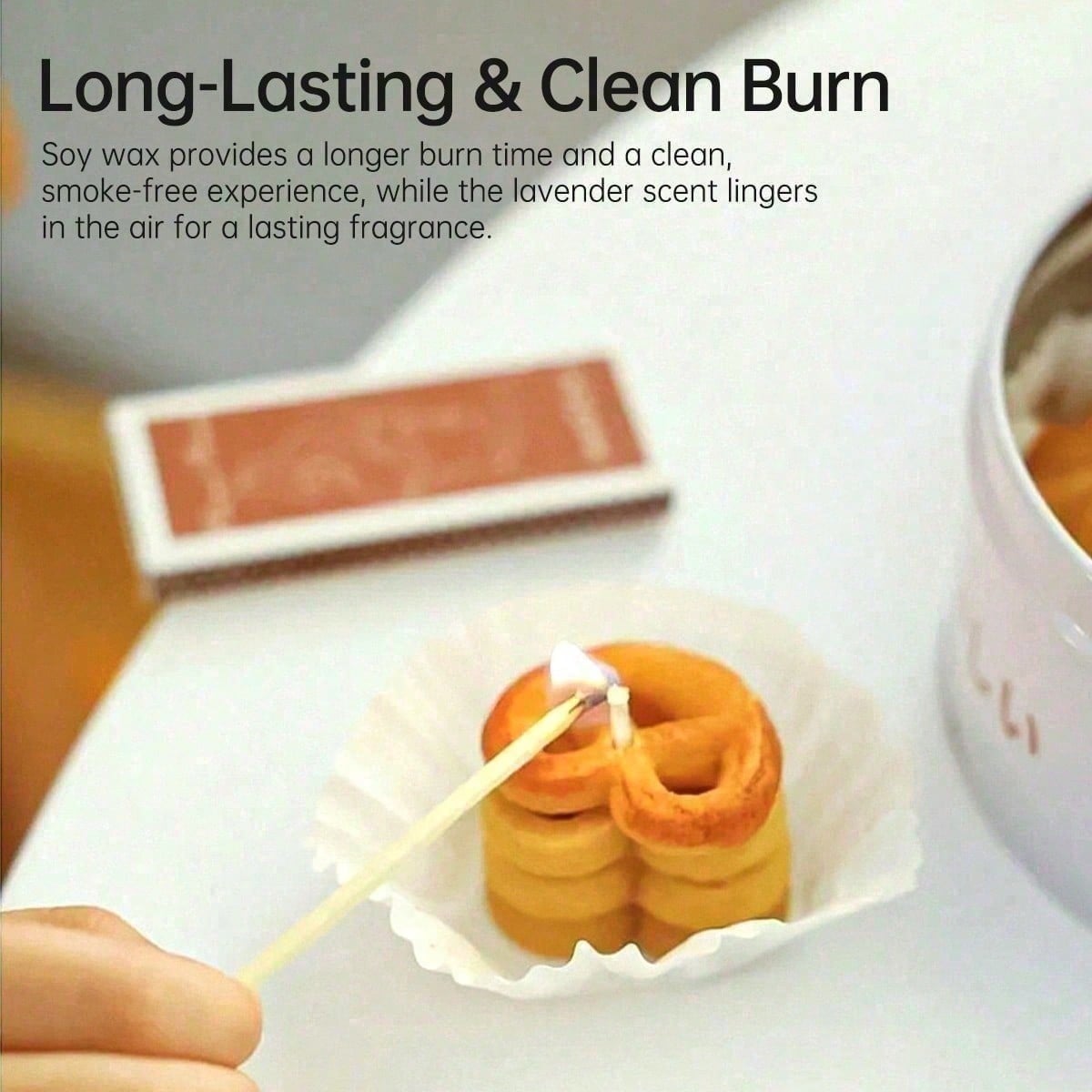 4pc Cookie Shape Scented Candle Set