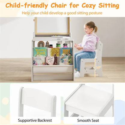 Kids Activity Table & Multi-Storage Art Desk