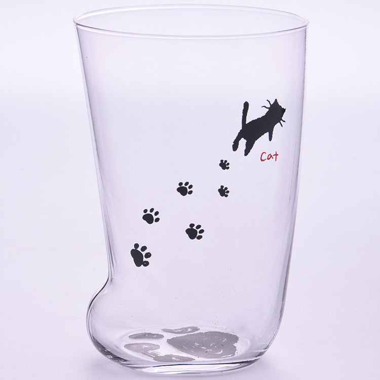 Glass Animal Feet Cup