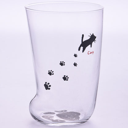 Glass Animal Feet Cup