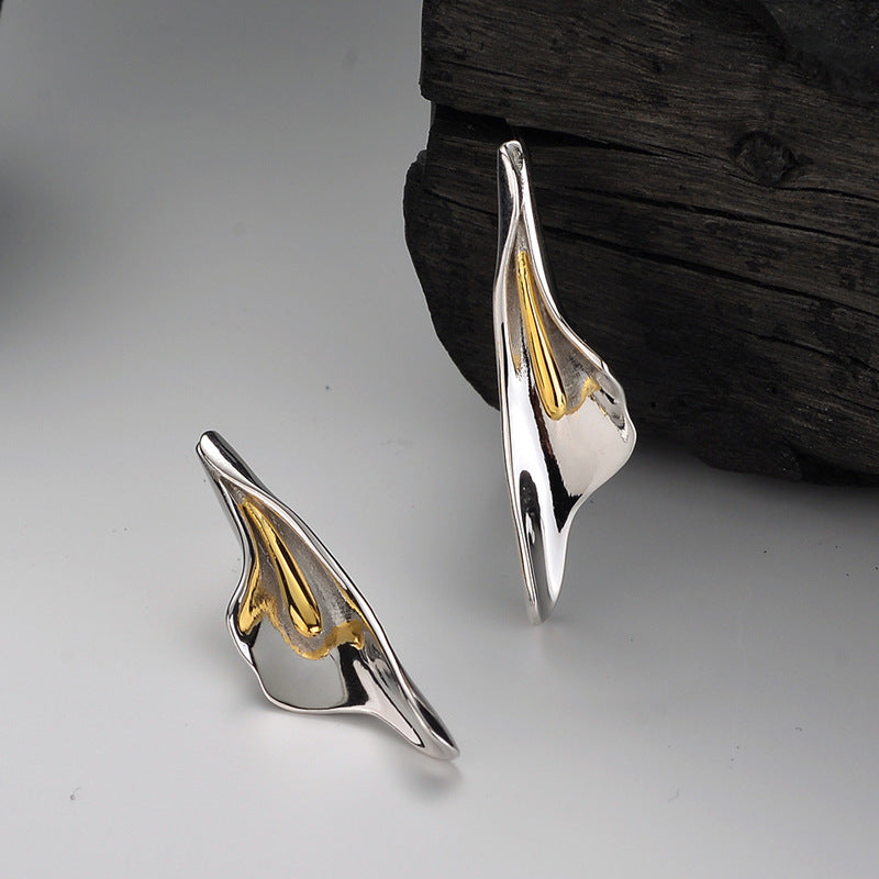 Women's 925 Sterling Silver Floral Stud Earrings
