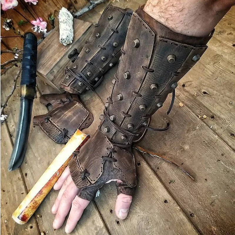 Studded & Styled to Slay Medieval Gloves