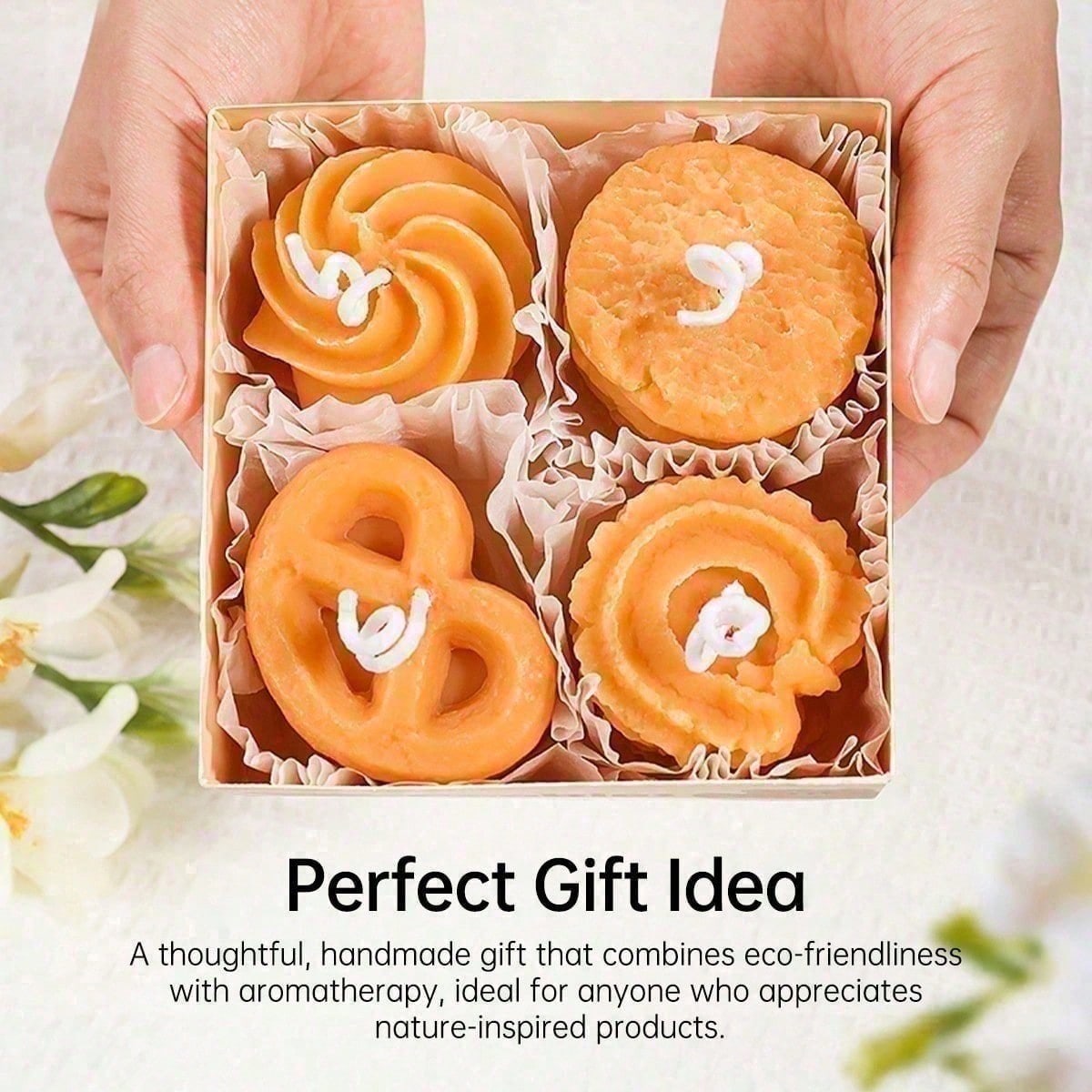 4pc Cookie Shape Scented Candle Set