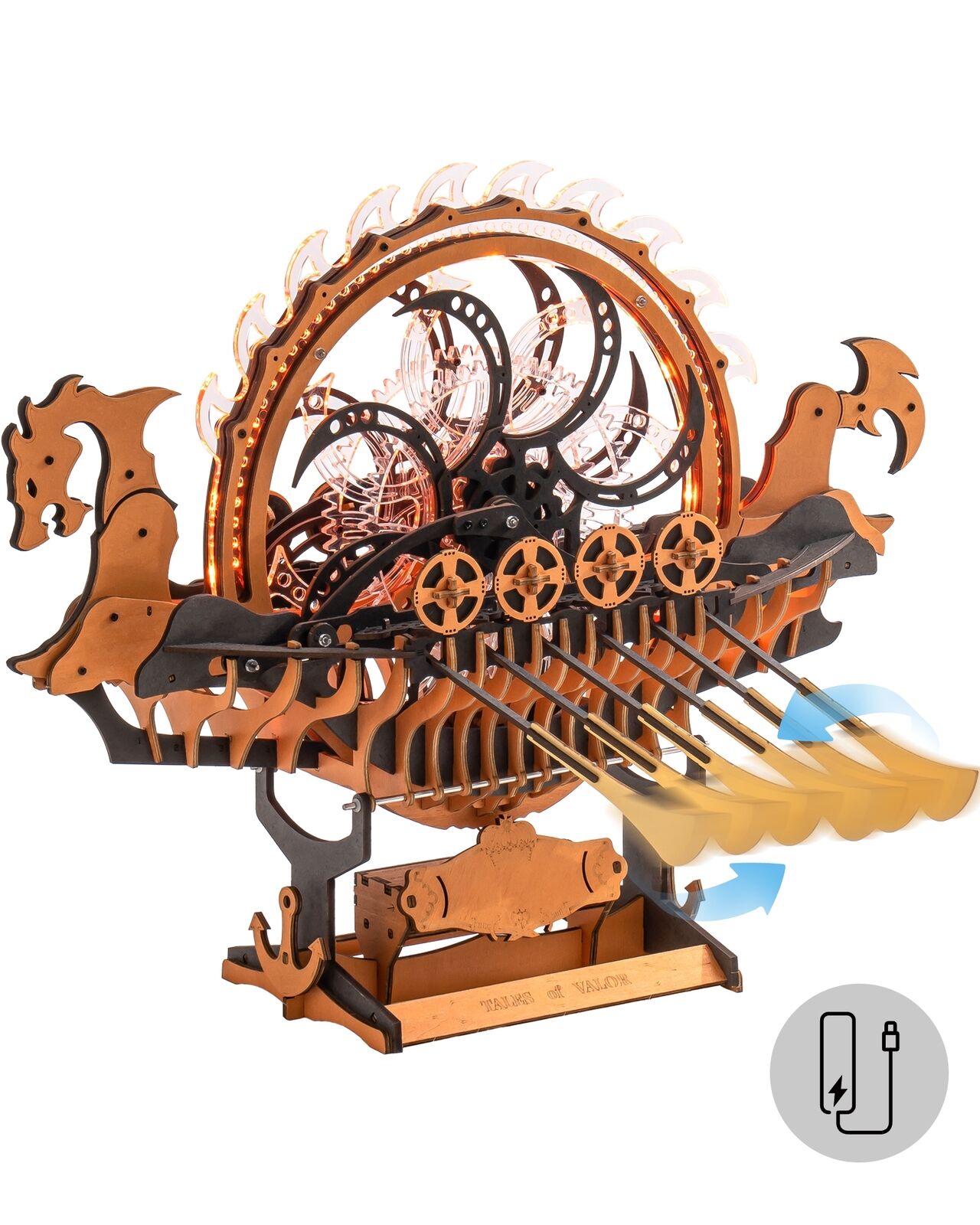 3D Wooden Puzzle - Viking Dragon