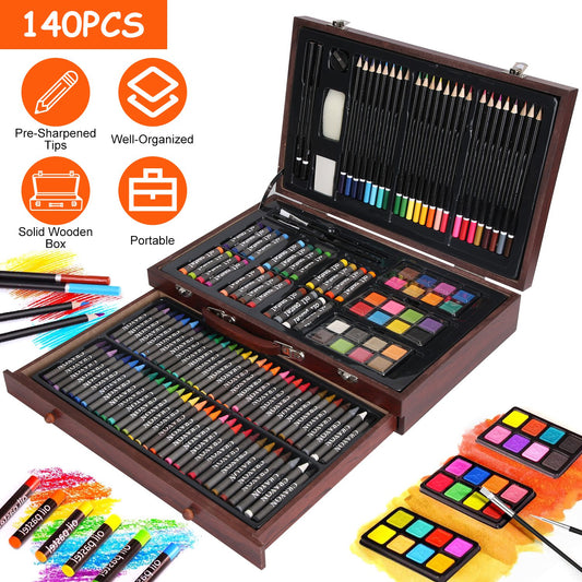 140pc Art Supply All-In-One Creative Kit