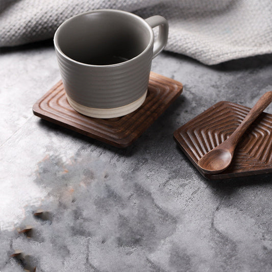 Black Walnut Solid Wood Tea Coaster