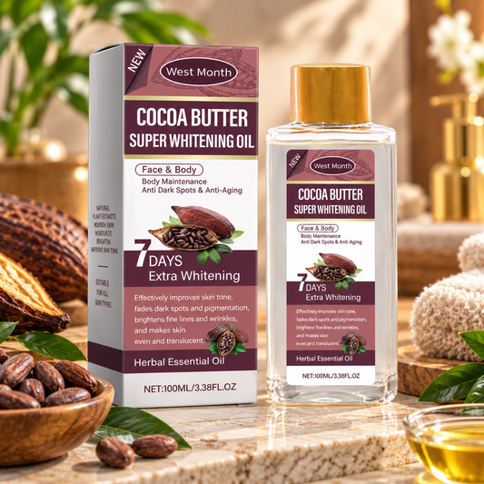 West Month Hyaluronic Acid Infused Whitening Cocoa Body Oil S&S