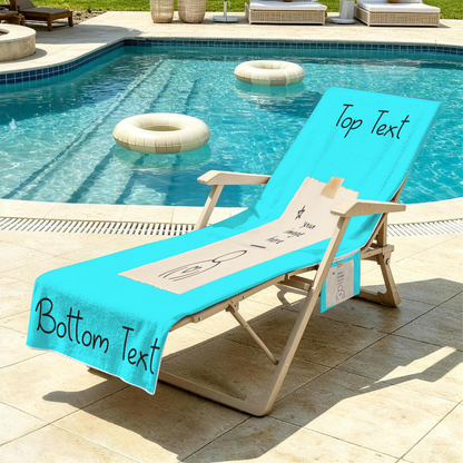 Beach Chair Cover & Portable Lounge Tote