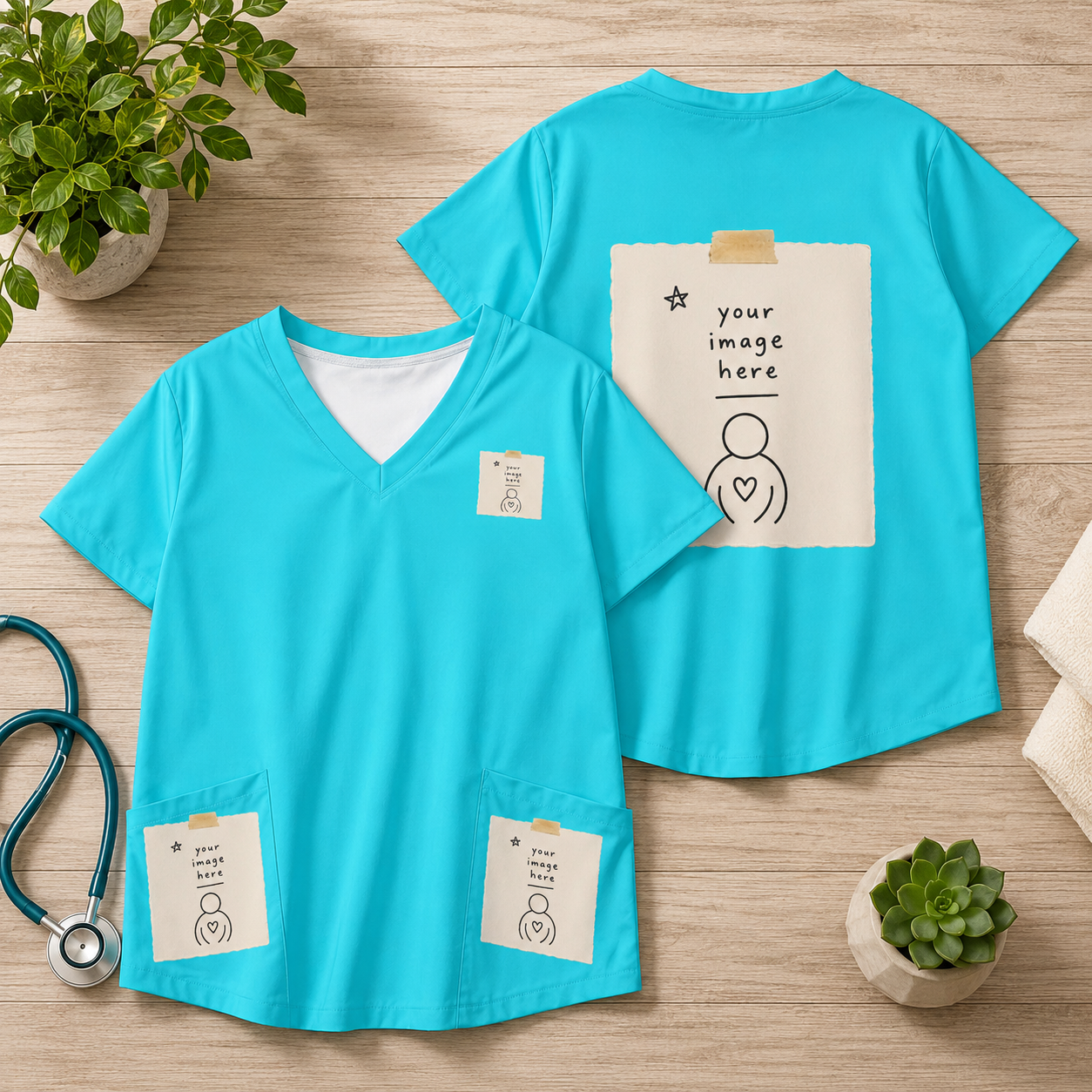 Designer Scrub Tops!