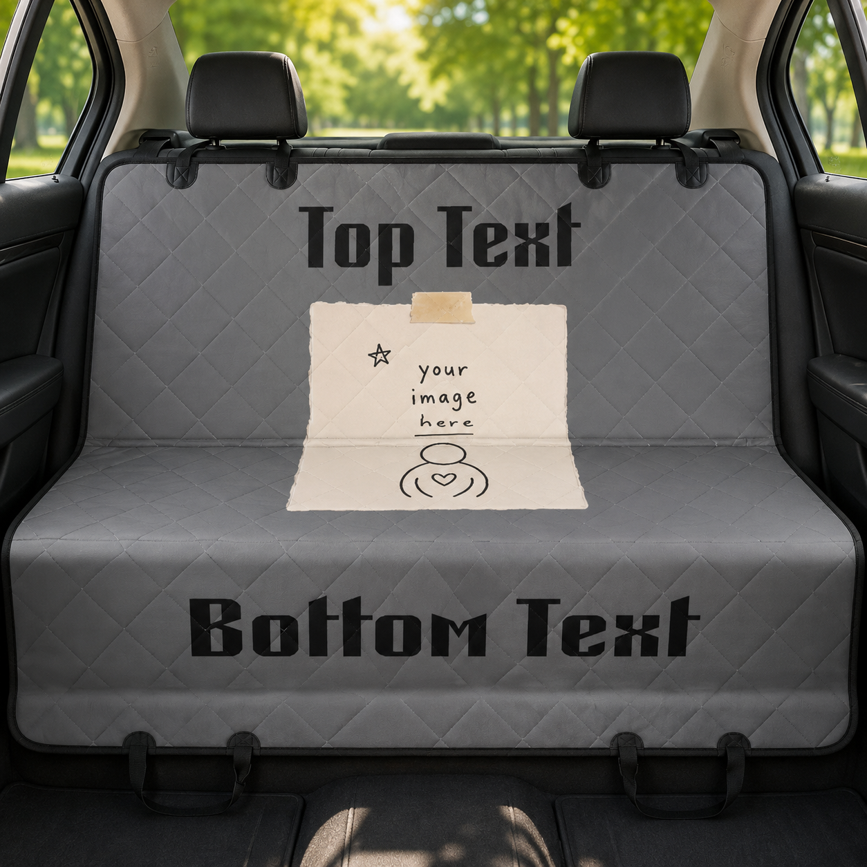 Custom Quilted Pet Seat Cover