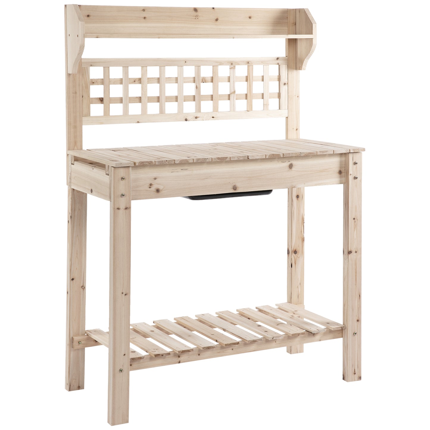 Fir Wood Garden Planting Table