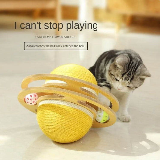 Sisal Turntable Track Cat Toy - Shop Jobie