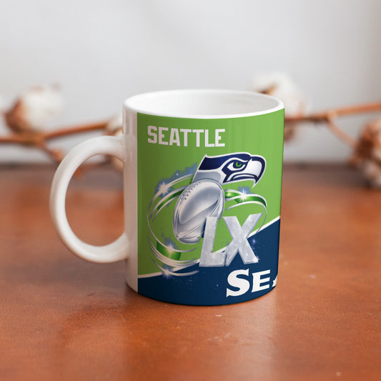 Seattle Seahawks LX Super Bowl Champ Mug
