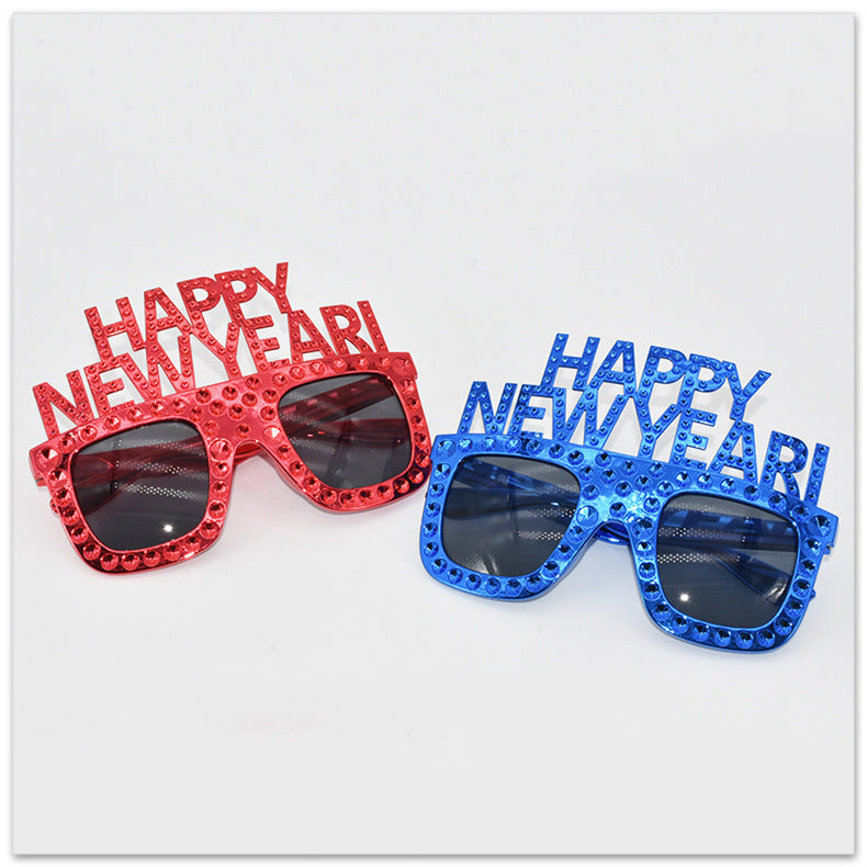 D-   HAPPY NEW YEAR Funny Party Glasses