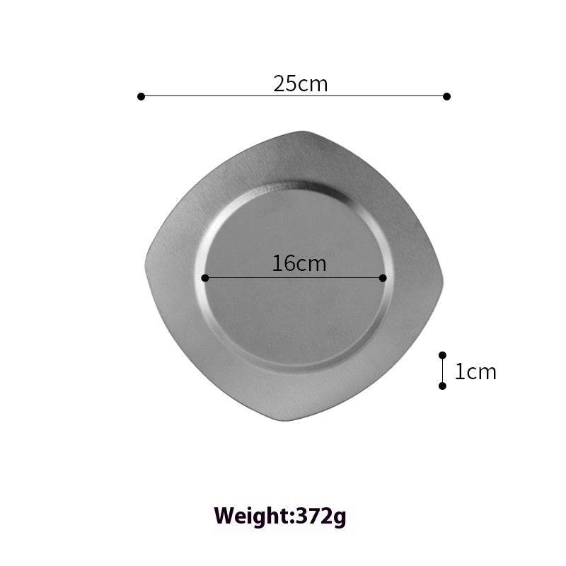 Japanese-style Golden Stainless Steel Platter - Shop Jobie