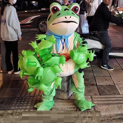 One-size Cloth Inflatable Cartoon Frog Costume