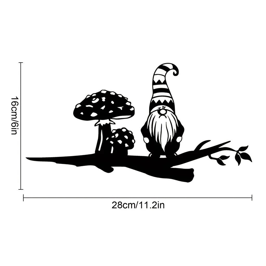 Silhouette Gnome Mushroom