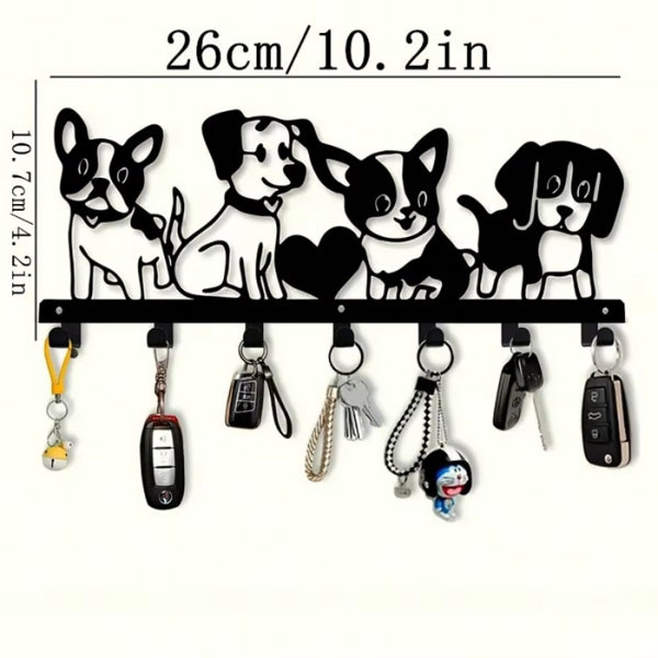 Silhouette - Iron Cartoon Puppy Wall Art