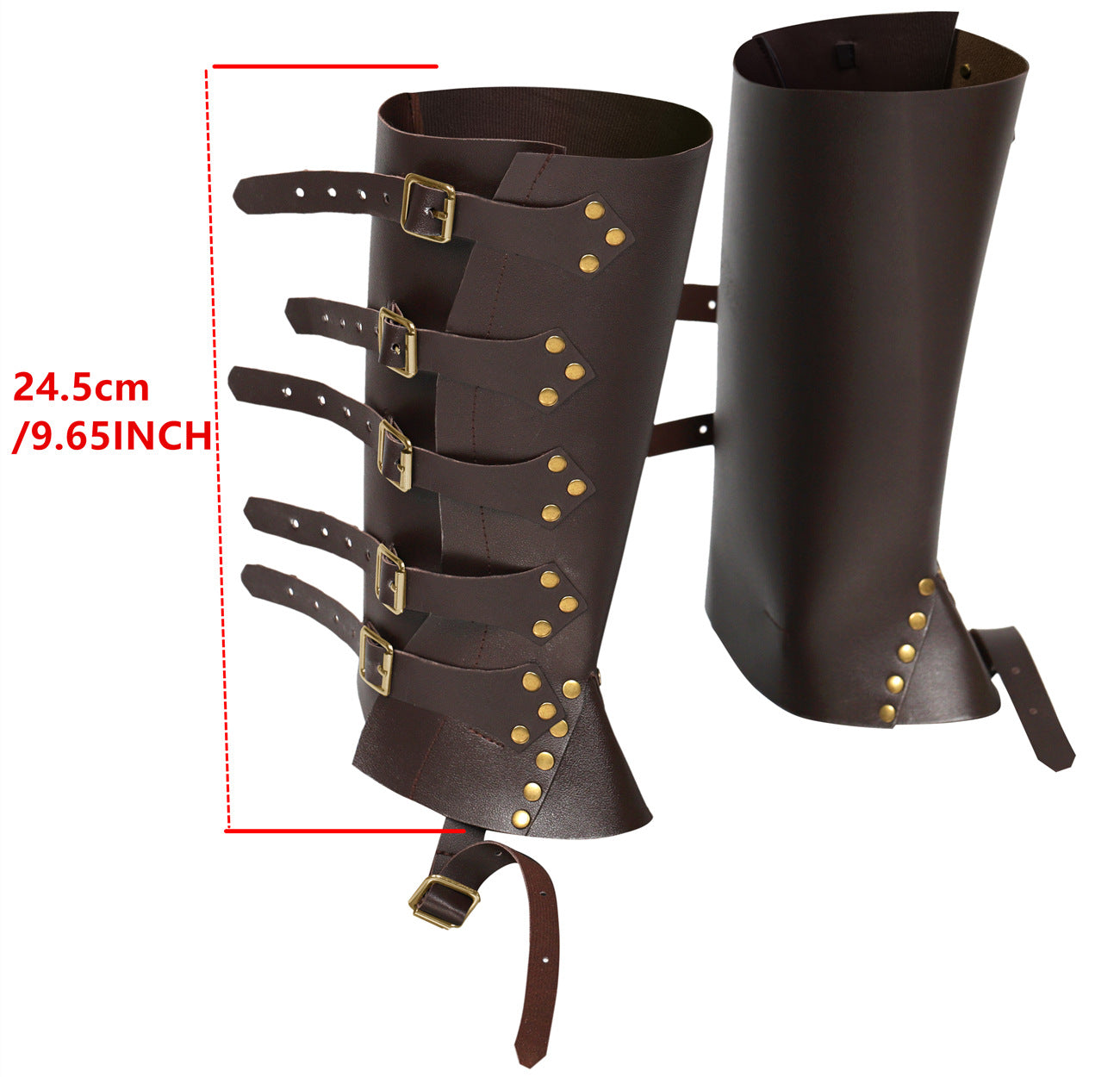 Steampunk Cosplay Buckle & Stud Calf Covers