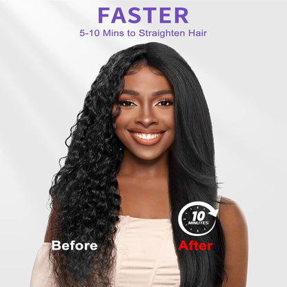 3-Temp Hair Steam Straightening Brush
