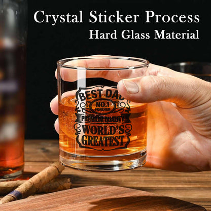 Best Dad Whiskey Glass