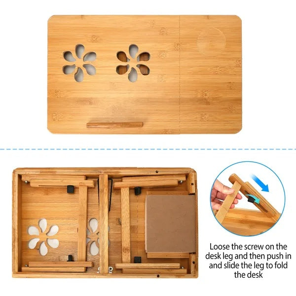 Bamboo Laptop Desk & Breakfast Bed Tray