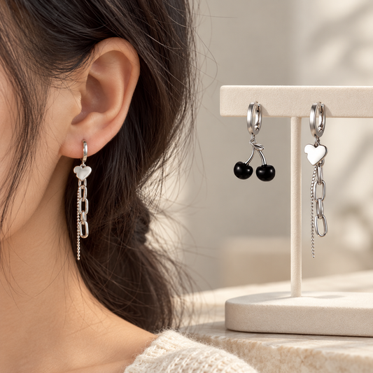 Asymmetric Tassel Earrings