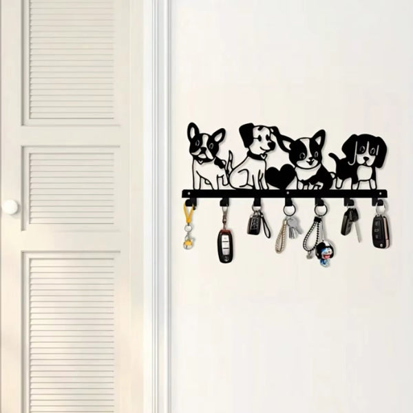 Silhouette - Iron Cartoon Puppy Wall Art