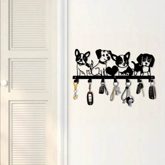 Silhouette - Iron Cartoon Puppy Wall Art