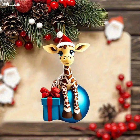 Acrylic Flat Hanging Decorations - Whimsical Giraffe - Shop Jobie