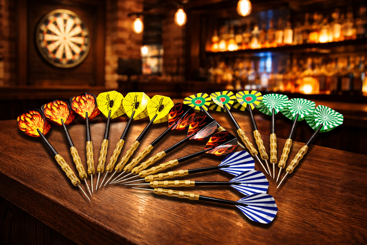 5 Sets (15 Total) Steel Tip Professional Darts