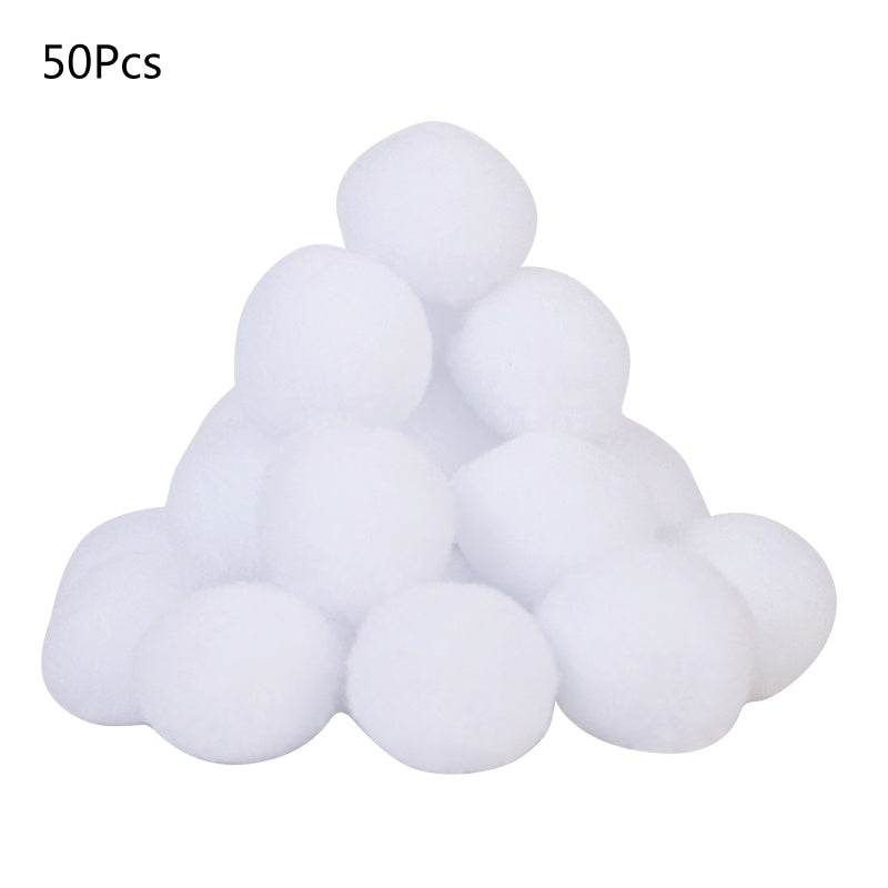 50 pcs Indoor Snowball Fight! Winter White Snowballs - Shop Jobie