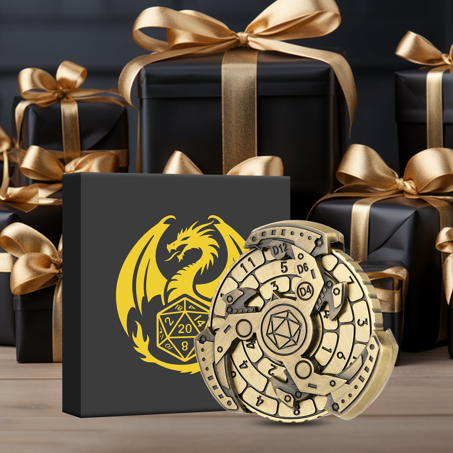 Wind And Fire Wheel DND Dice Wheel Gift Box Set