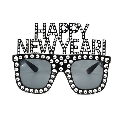 D-   HAPPY NEW YEAR Funny Party Glasses