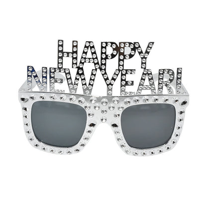 D-   HAPPY NEW YEAR Funny Party Glasses