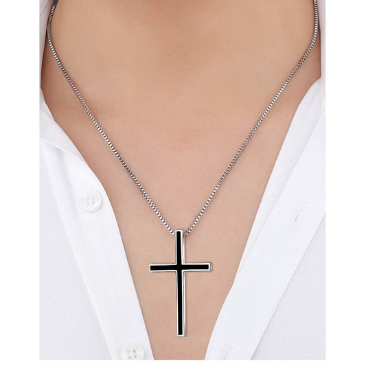 925 Sterling Silver Black Cross - Shop Jobie