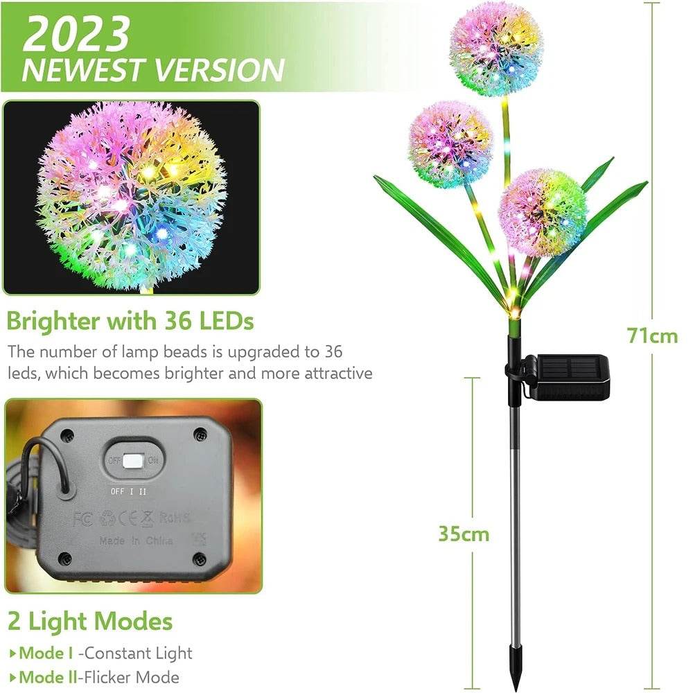 LED Solar Dandelion Flower Light - Shop Jobie