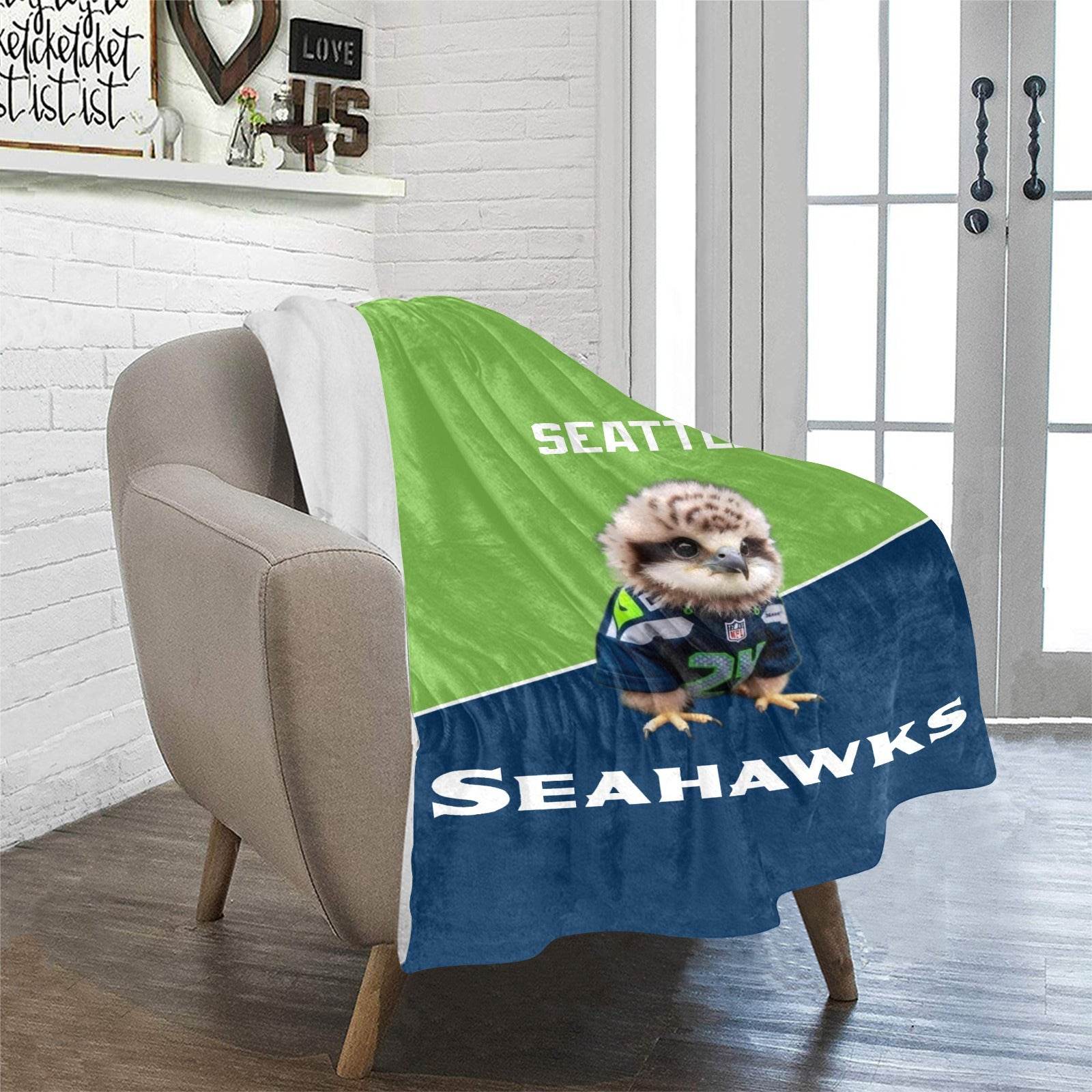 Seahawks Cozie Hug Baby Blanket - Shop Jobie