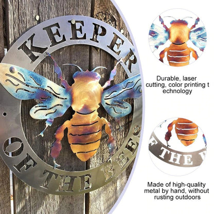 Bee Keeper Metal Decor