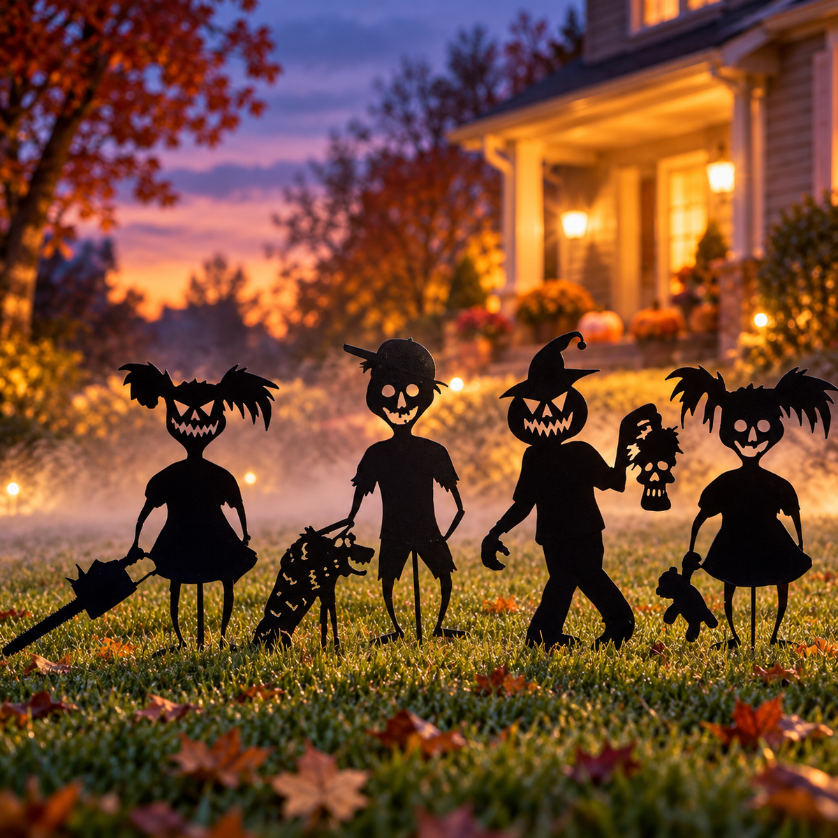 Zombie Field Metal Garden Decor