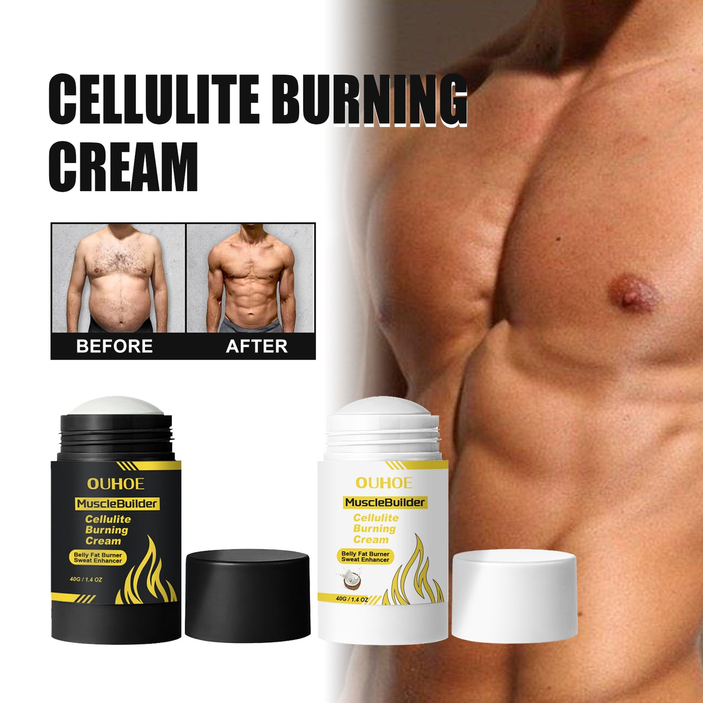 OUHOE Muscle Builder & Cellulite Burning Body Cream