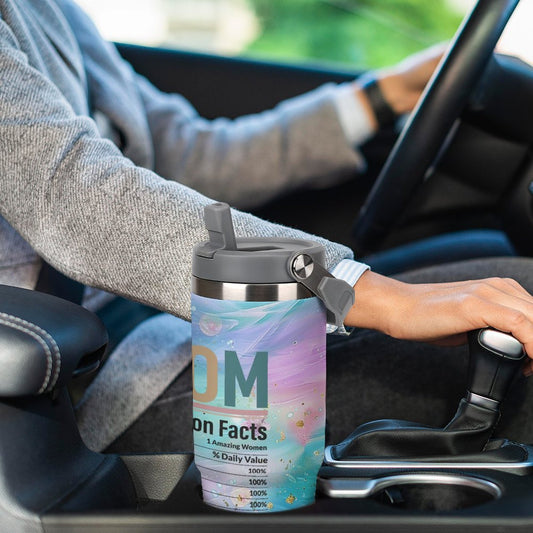 Mom 30oz Tumbler with Top Handle