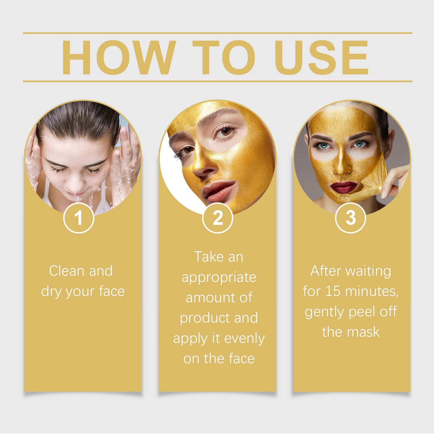 OUHOE Gold Facial Cleansing Mask