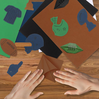 DIY Crafting - 30-Sheets Football-Inspired Cardstock