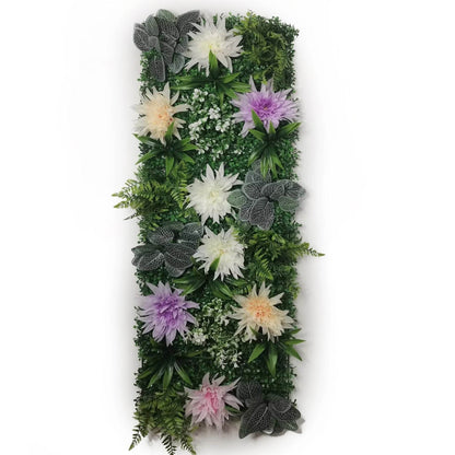 Artificial Plant Lawn Backdrop - Dahlia-Like Flowers - Shop Jobie