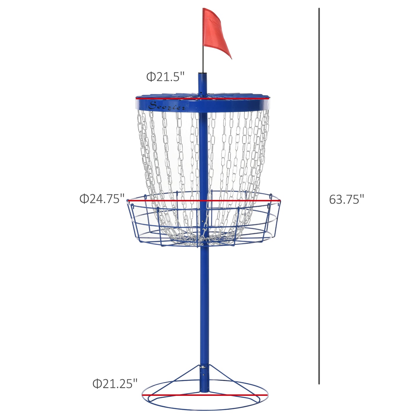 Portable Disc Golf Practice Basket
